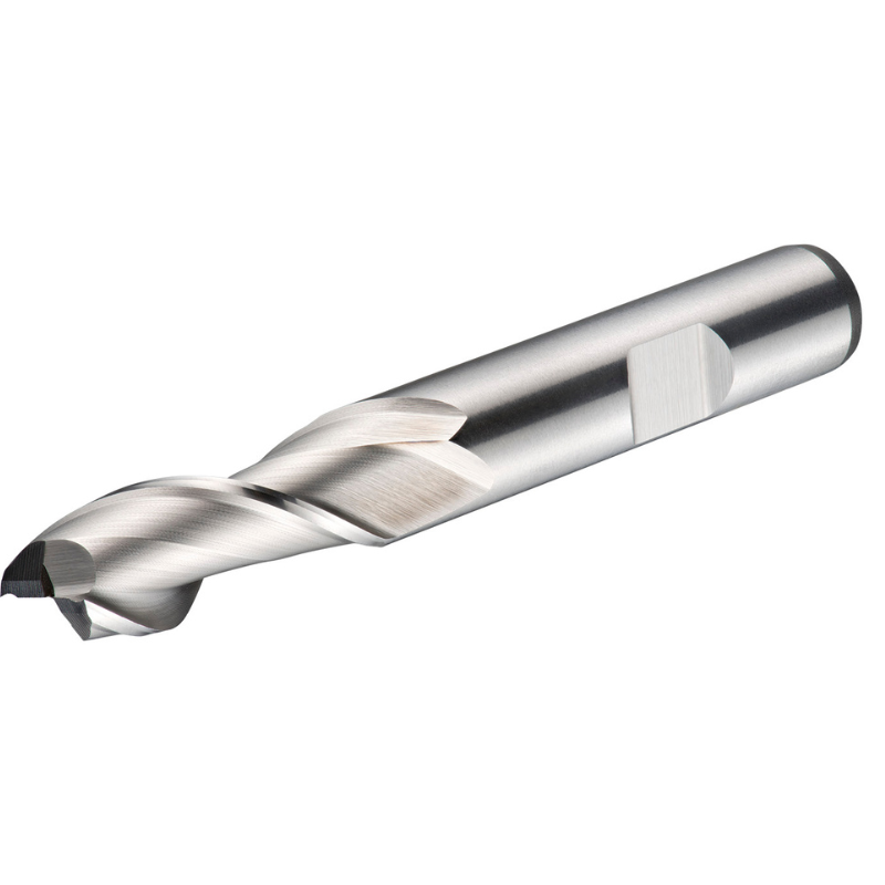 Dormer Pramet C159 2.0mm HSS-E Flatted Shank 2 Flute Standard Length Slot Drill DIN 844 K