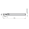 Dormer Pramet C167 6.0mm HSS-E PLAIN Shank 2 Flute Standard Length Slot Drill thumbnail 2