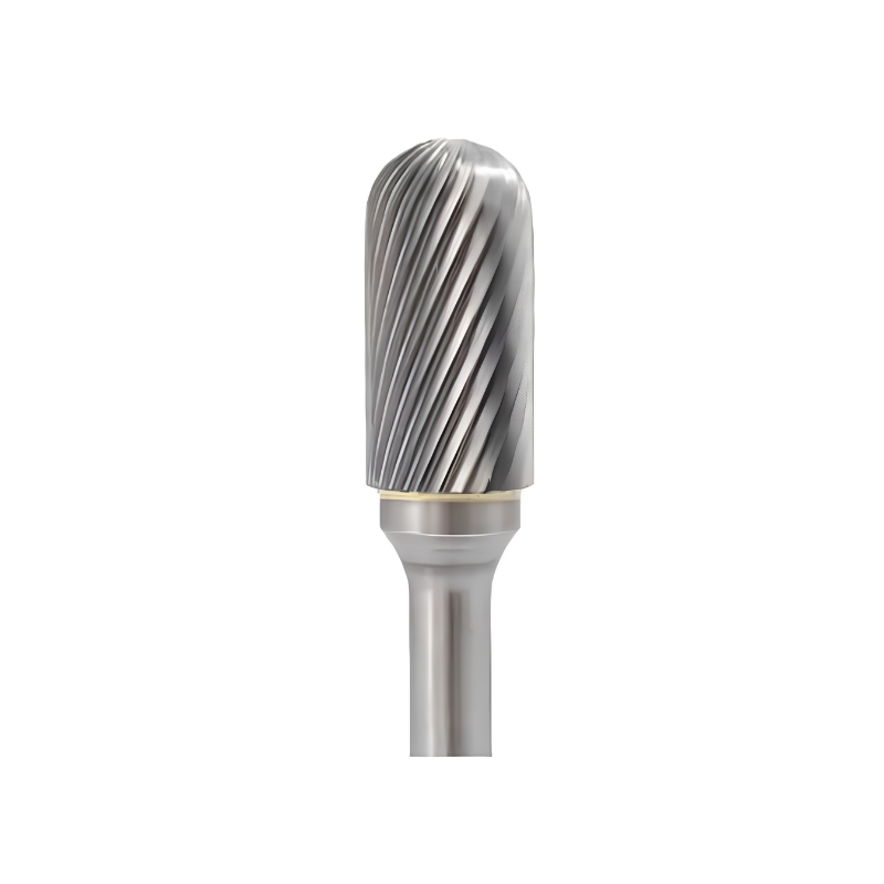 Vortex Carbide Burr Type C - Ball Nose Cylinder - Single Cut - 6mm Diameter