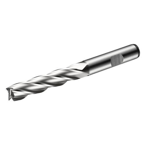 Dormer Pramet C273 25.0mm HSS-E-Powder Metal Flatted Shank Multi-Flute Long Series End Mill DIN 844 L