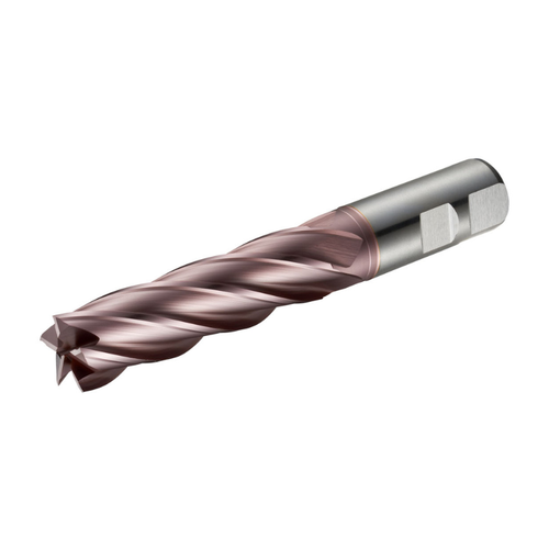 Dormer Pramet C295 40.0mm HSS-E-Powder Metal TICN Flatted Shank Multi-Flute Long Series End Mill DIN 844 L