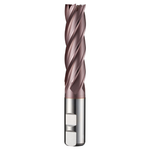 Dormer Pramet C295 2.0mm HSS-E-Powder Metal TICN Flatted Shank Multi-Flute Long Series End Mill DIN 844 L