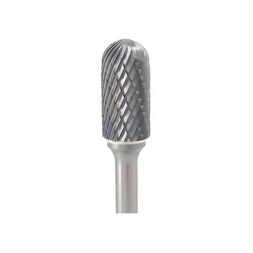 Vortex Carbide Burr Type C - Ball Nose Cylinder - Double Cut - 12mm Diameter