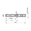 Dormer Pramet C346 3.0mm HSS-E Flatted Shank 3 Flute Long Series Slot Drill DIN 844 L thumbnail 2