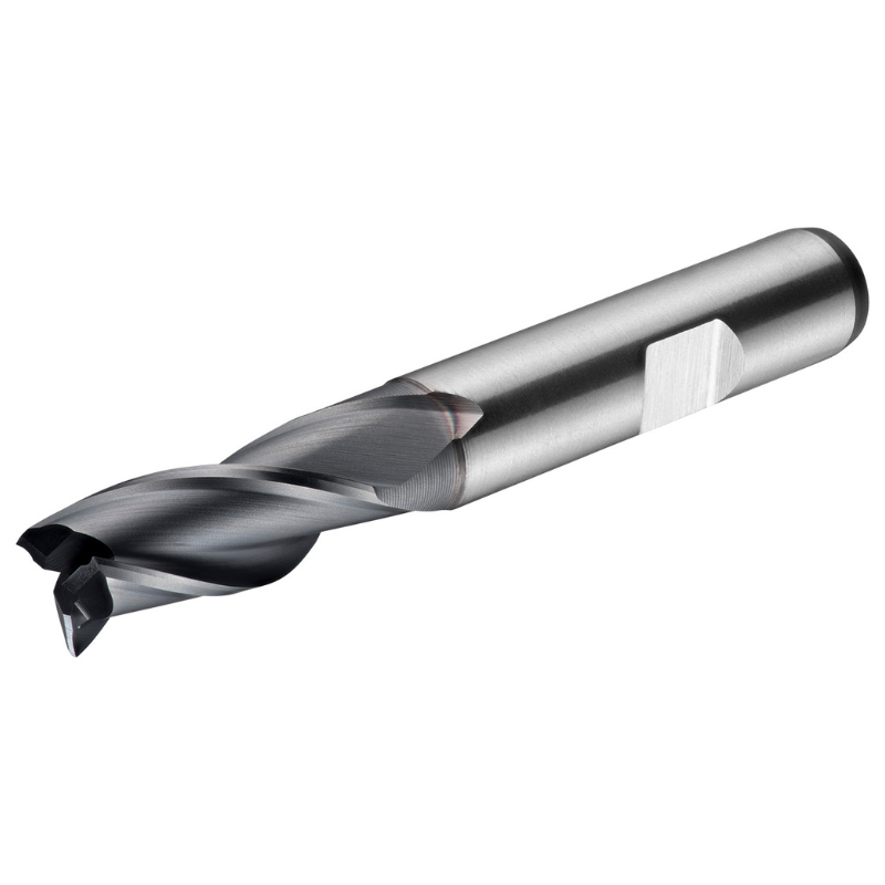 Dormer Pramet C352 3.0mm HSS-E-Powder Metal Alcrona Primax Flatted Shank 3 Flute Standard Length Slot Drill DIN 844 K