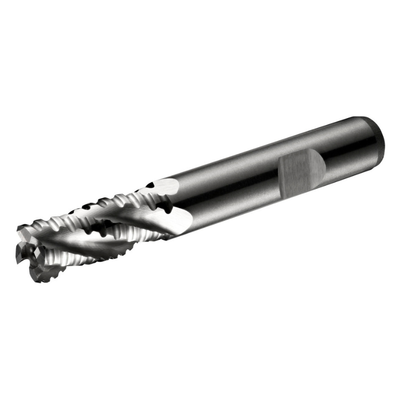 Dormer Pramet C40 6.0mm HSS-E Flatted Shank Multi-Flute Roughing (NF) Standard Length End Mill DIN 844 K