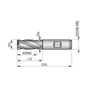 Dormer Pramet C40 6.0mm HSS-E Flatted Shank Multi-Flute Roughing (NF) Standard Length End Mill DIN 844 K thumbnail 2