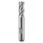 Dormer Pramet C40 12.0mm HSS-E Flatted Shank Multi-Flute Roughing (NF) Standard Length End Mill DIN 844 K