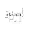 Dormer Pramet C50 2.0mm HSS-E Flatted Shank 2 Flute Ball Nosed Short Series Slot Drill DIN 327 D thumbnail 2