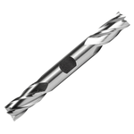 Dormer Pramet C614 3/8 Inch HSS Double Ended Flatted Shank 4 Flute End Mill Regular Length