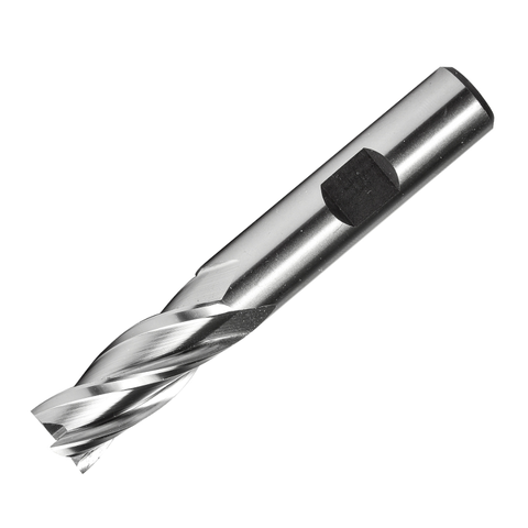 Dormer Pramet C615 3/4 Inch HSS Flatted Shank 4 Flute End Mill Regular Length