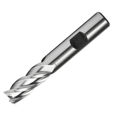 Dormer Pramet C618 3/16 Inch HSS-E Flatted Shank 4 Flute End Mill Regular Length