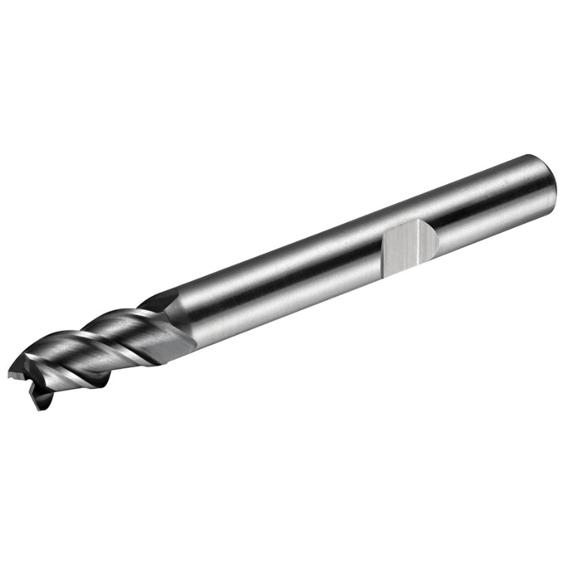 Dormer Pramet C907 3.0mm HSS-E-Powder Metal Alcrona Primax Flatted Shank Multi-Flute Standard Length End Mill DIN 844 K