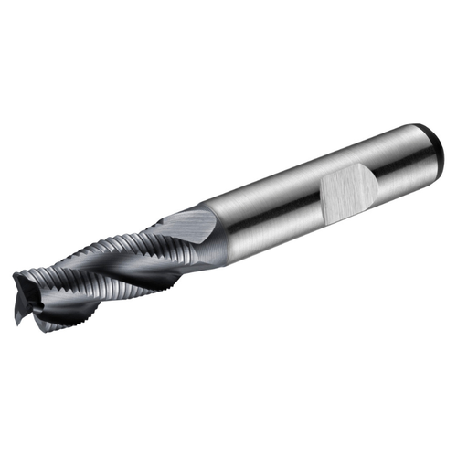 Dormer Pramet C922 24.0mm HSS-E-Powder Metal Alcrona Primax Flatted Shank Multi-Flute Roughing (HRA) Standard Length End Mill DIN 844 K