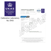 UKAS Calibration Certificate - Plain Plug Gauges up to 100mm/4