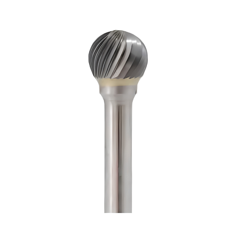 Vortex Carbide Burr Type D - Ball Nose - Single Cut - 3mm Diameter