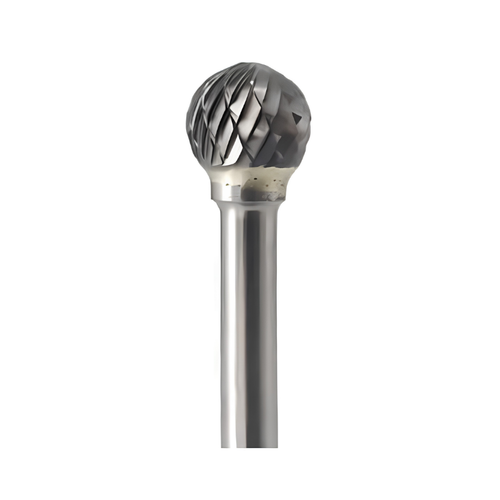 Vortex Carbide Burr Type D - Ball Nose - Double Cut - 3mm Diameter