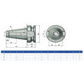 Omega Products Dual Contact DCBT40 ER16 Mini Nut Collet Chuck - G2.5 - 25,000RPM - 160mm Gauge Length thumbnail 3