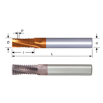 Carmex Thread Mills Solid Carbide - External - MJ - 10mm x 1 - MT7