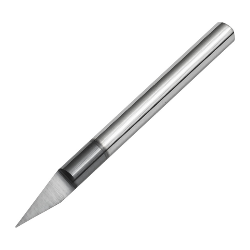 Vortex Carbide Engraving Cutter TiAlN Coated- Tip Half Round 20° - 0.1mm - 3.175 (1/8)
