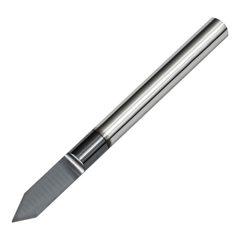 Vortex Carbide Engraving Cutter TiAlN Coated- Tip Half Round 60° - 0.4mm - 3.175 (1/8)