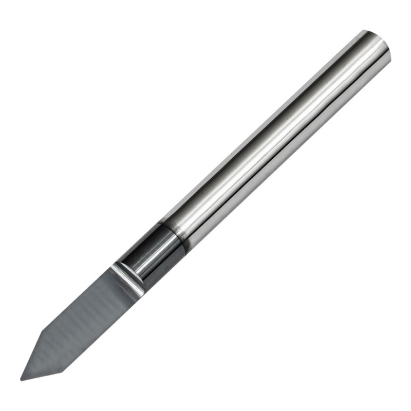 Vortex Carbide Engraving Cutter TiAlN Coated- Tip Half Round 60° - 0.1mm - 3.175 (1/8)