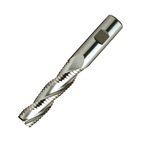 Europa Tools HSS-E Roughing End Mill - Uncoated 3 Flute Coarse Pitch - LongLength - 28mm