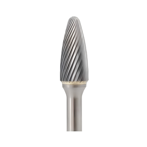 Vortex Carbide Burr Type F - Ball Nose Tree - Single Cut - 8mm Diameter