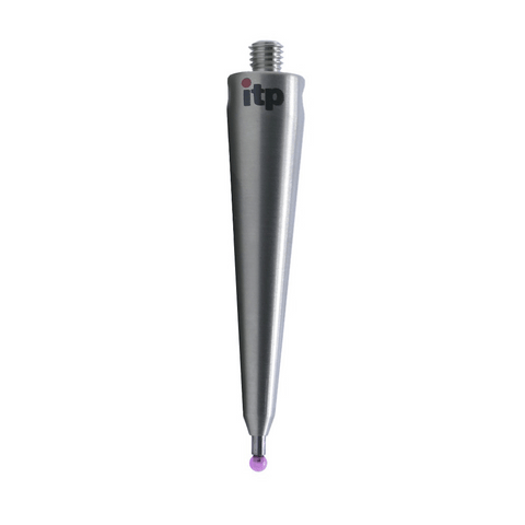 ITP Straight Styli - Type E - Ruby Ball - M5 Thread x 55mm Overall Length - FTM502511055