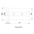 Omega Products Standard Reduction Sleeve - Grub Screw Boring Bar - Outside Diameter 16mm - Inside Diameter 8mm thumbnail 2