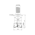 Palbit Threaded Coupling Holder - For WN0403 WO0403 Inserts - 25mm Cutter Diameter - 181193000