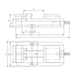 155L Hold-Tight Machine Vice - 6523 Series (Bison) - 6523-155L