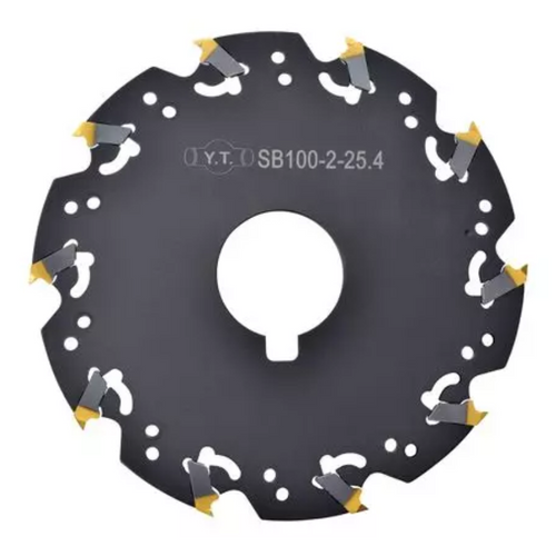 Y.T. Indexable Slitting Saw - 50mm Diameter 2.5 - 3mm Insert Thickness 14.5mm Cutting Depth 4 Teeth (SB050-2.5-12.7)