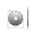 Y.T. Indexable Slitting Saw - 50mm Diameter 1.4 - 1.5mm Insert Thickness 14.5mm Cutting Depth 4 Teeth (SB050-1.4-13) thumbnail 3