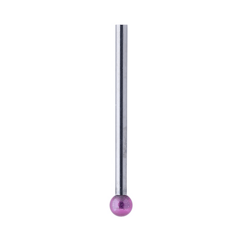 ITP Straight Styli - Type S - Ruby Ball - Without Thread x 16mm Overall Length - KTSO02010016