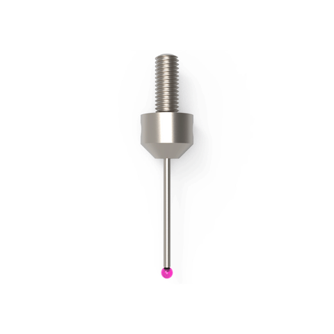 ITP Straight Styli - Type F - Ruby Ball - M5 Thread x 34mm Overall Length - LHM502511034