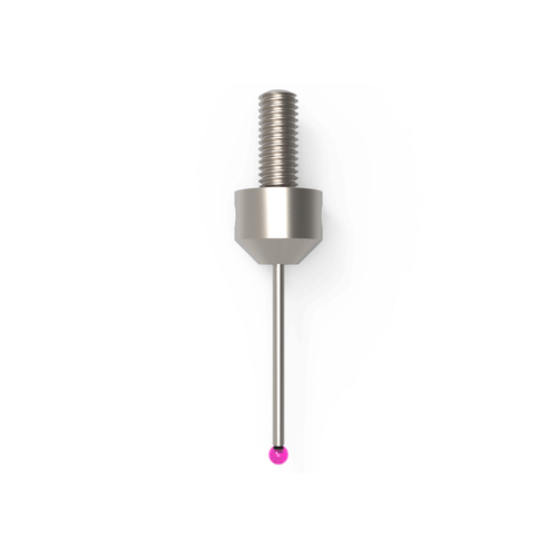 ITP Straight Styli - Type F - Ruby Ball - M5 Thread x 34mm Overall Length - LHM502511034