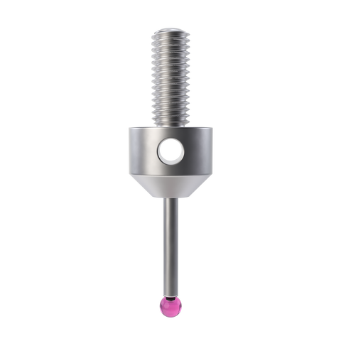 ITP Straight Styli - Type F - Ruby Ball - M5 Thread x 25.5mm Overall Length - LHM503011025