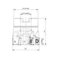 Palbit Arbor Mounting Holder - For XP1003  XP1003 Inserts - 63mm Cutter Diameter - 181202200 thumbnail 2