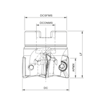Palbit Arbor Mounting Holder - For XPET 1706 Inserts - 100mm Cutter Diameter - 181091300