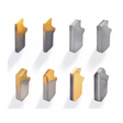 Y.T. Saw Blade Insert Radius For Cast Iron - 7mm Width R2 Radius (SNGW1207R20-ME F30)