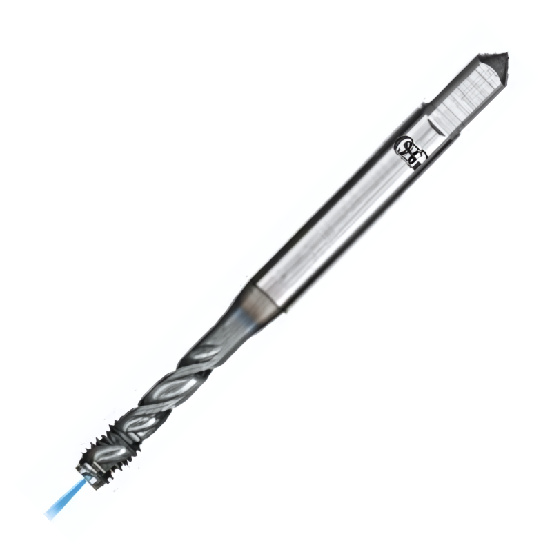 OSG Threading Tap Metric A-OIL-Spiral Flute - Powder Metal Right Hand -TiCN Coated - Blind Holes DIN371 - M6 x 1