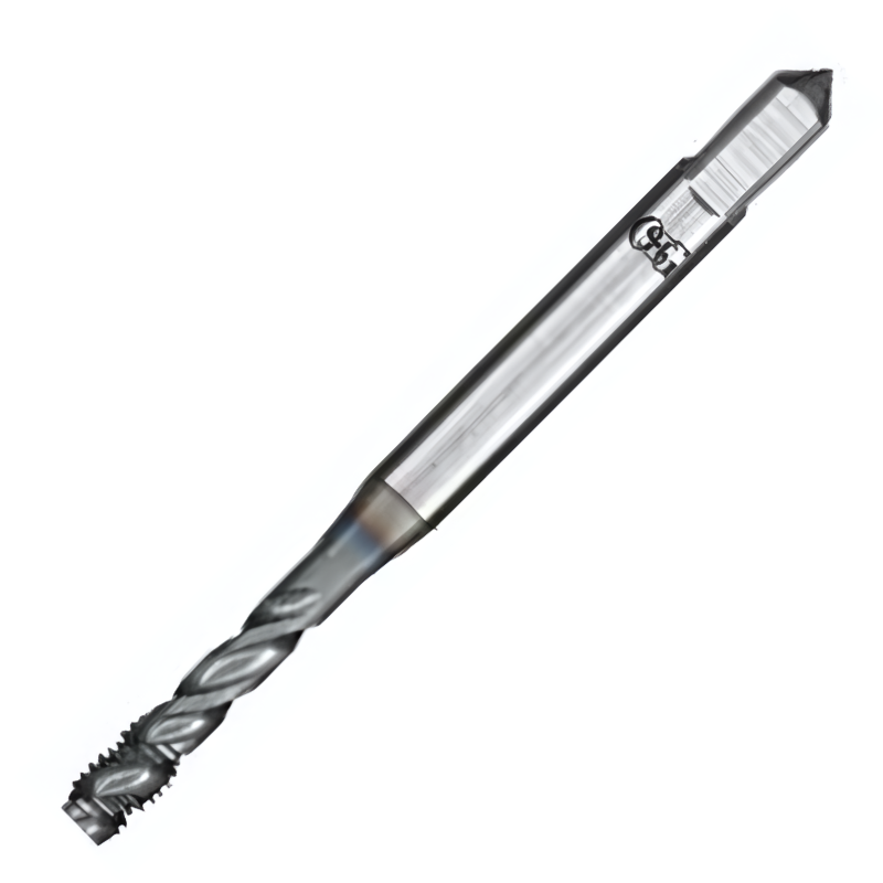 OSG Threading Tap Metric A-Spiral Flute - 7GX Powder Metal Right Hand -TiCN Coated - Blind Holes DIN371 - M2 x 0.4