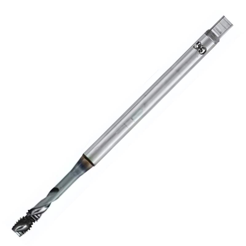 OSG Threading Tap Metric Fine A-Spiral Flute - Powder Metal Right Hand -TiCN Coated - Blind Holes DIN371 - M2.5 x 0.35