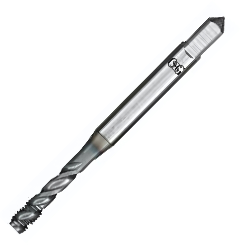 OSG Threading Tap Metric Fine A-Spiral Flute - 6GX Powder Metal Right Hand -TiCN Coated - Blind Holes DIN374 - M6 x 0.75