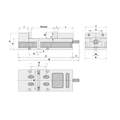 100mm/4 inch Versatile Machine Wellock Vice - MG Series (Autowell) - MG-40 thumbnail 2
