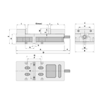 150mm/6 inch Versatile Machine Wellock Vice - MG Series (Autowell) - MG-60G