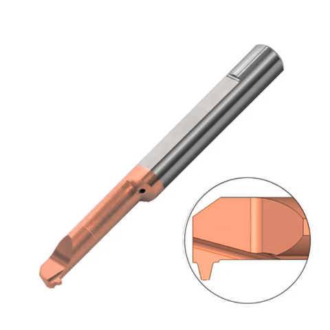 Carmex Carbide Tiny Tool - Threading - MIL - 60° Partial - TNX Grade - 6mm Minimum Diameter x 15mm Reach (Left Hand)