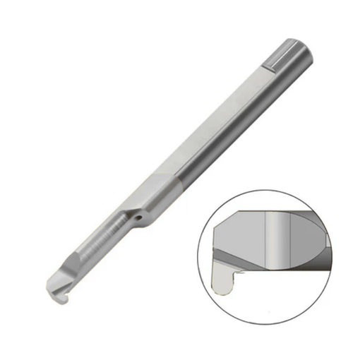 Carmex Carbide Tiny Tool - Full Radius Grooving - MKR - K20 Grade - 7.1mm Minimum Diameter x 2mm Groove Width - 22mm Reach