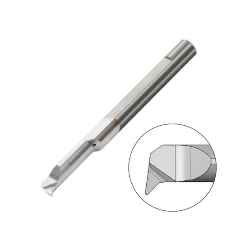 Carmex Carbide Tiny Tool - Profiling & Boring 47° - MQR - K20 Grade - Minimum Diameter 4.1mm x 10mm Reach x R0.2